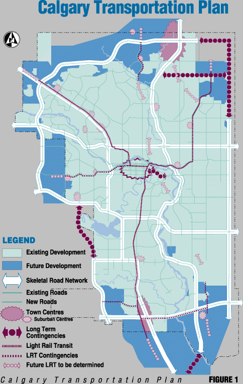 Fig 1 Map - Calgary Transportation Plan